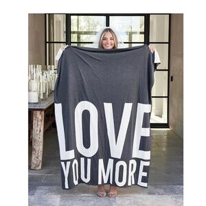 Luxe Throw - Love You More (60” W x 50” H) -  NEW